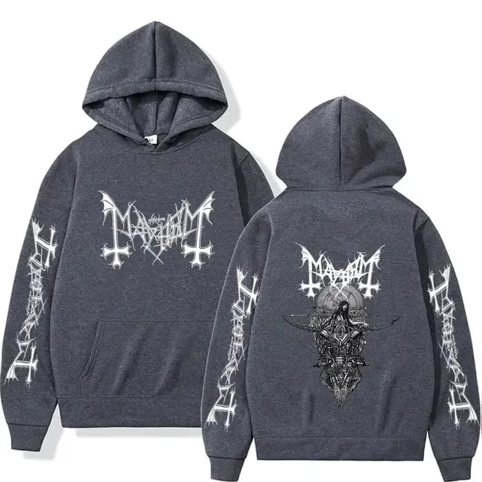 Vente Flash : Sweat à Capuche Unisexe Rock Band Mayhem