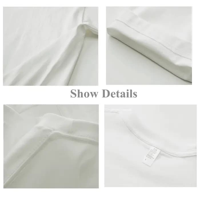 Femmes t-shirts coton toute fille unisexe surdimensionné épaissir pur 100%