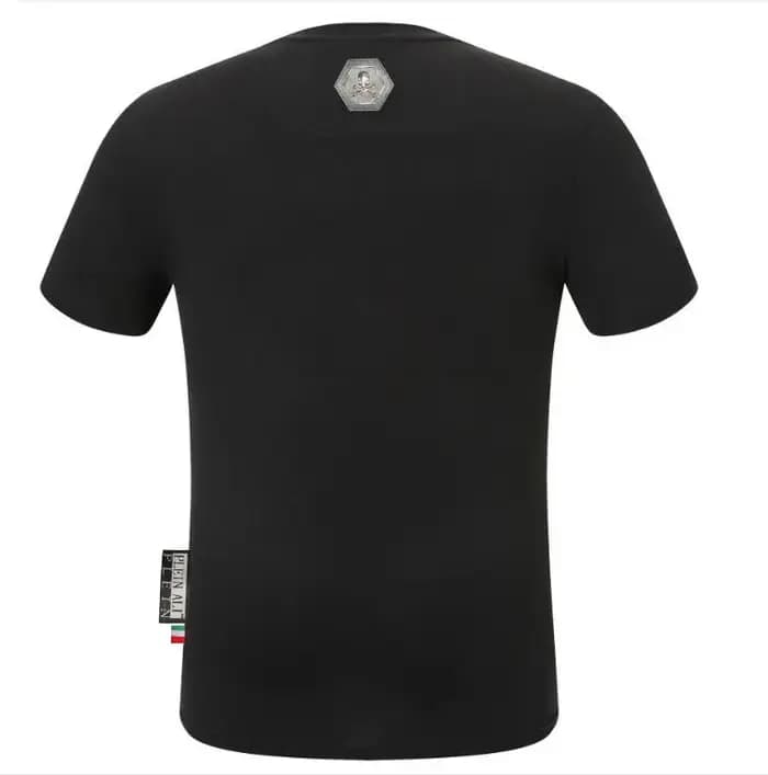 Marque lettre strass ali Plein marque haut T-shirt mode col rond