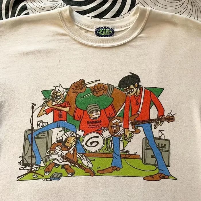 T-shirt graphique de bande ajuster illaz vintage pour hommes