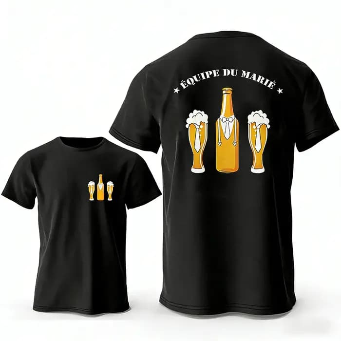 T-shirts graphiques pour hommes 2026 Équipe du Marié EVG TEAM