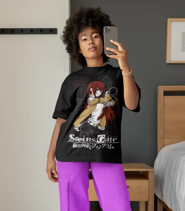 Steins Gate-T-shirt graphique manga pour homme, chemise anime, nouveau, 2022