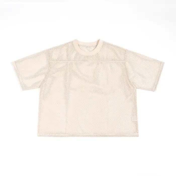 T-shirts personnalisables pour hommes avec logo, en maille, coupe ample, imprimé numéro, transparent