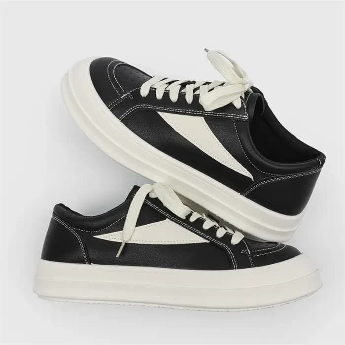 Baskets noires décontractées de style streetwear pour hommes