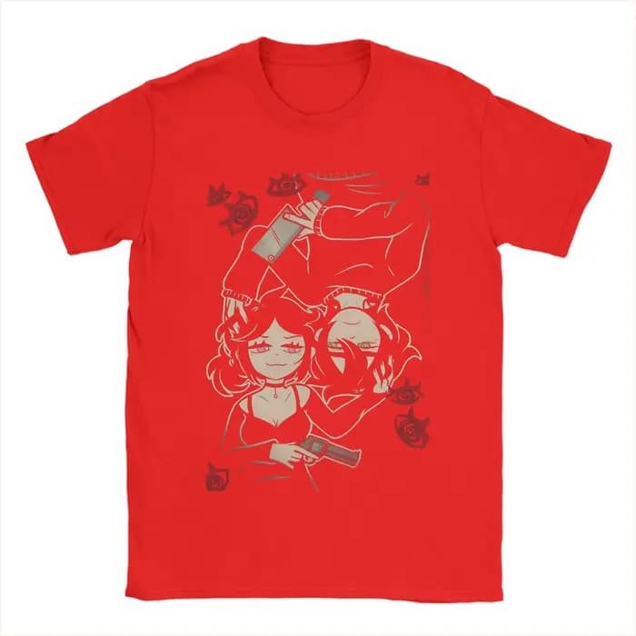Jeu le cercueil d'Andy et Leyley 100% coton t-shirt pour hommes été Style de rue t-shirts col rond surdimensionné motif vêtements