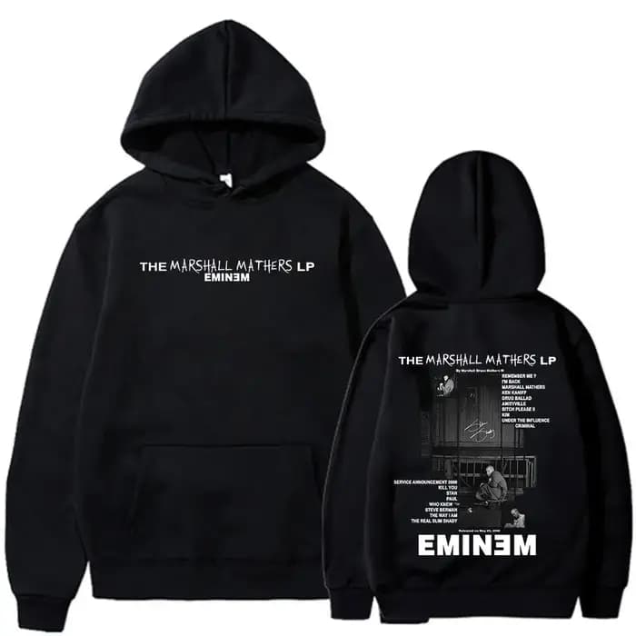 Rappeur Eminem 2000 Album graphique sweats à capuche hommes femmes vêtements Hip Hop mode surdimensionné manches longues