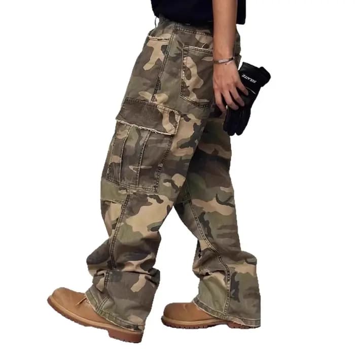Jean de travail délavé style streetwear américain