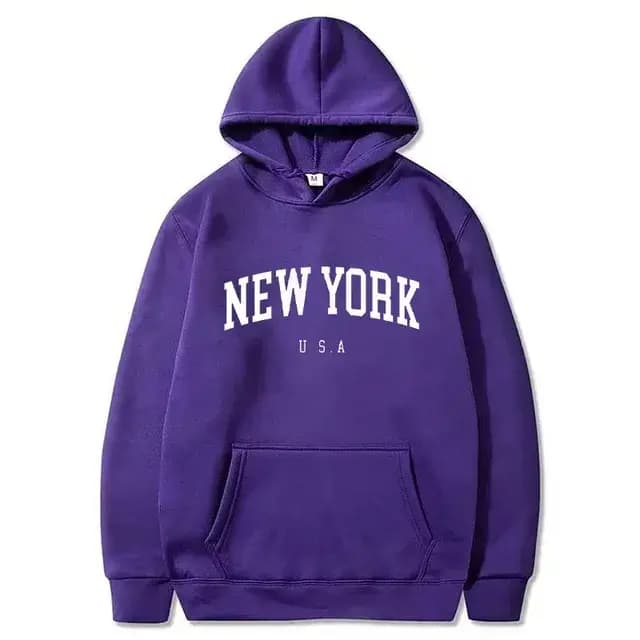 Sweat à capuche unisexe 2026 tendance avec motif imprimé lettres