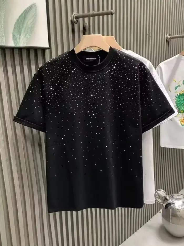T-shirt d'été pour homme à col rond