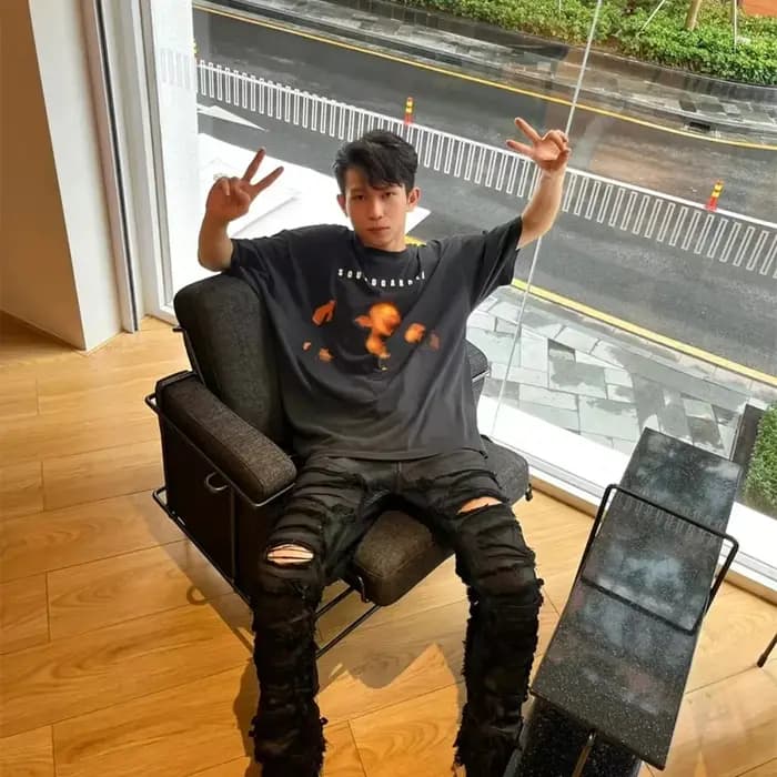 Yao-T-Shirt à Manches Courtes en Coton pour Homme