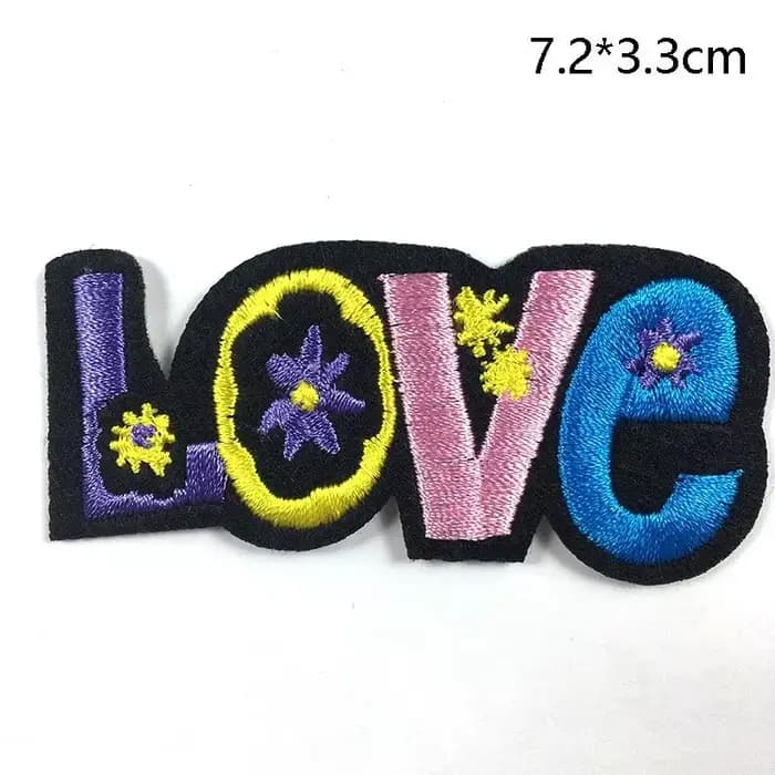 Patch brodé adhésif en tissu Ove Peace pour accessoires vestimentaires