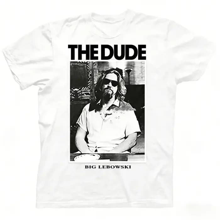 Big Lebowski-T-shirt à Manches Courtes pour Homme et Femme