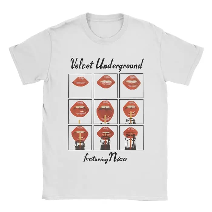 Dimanche matin le velours souterrain minimaliste T-Shirt 100% coton