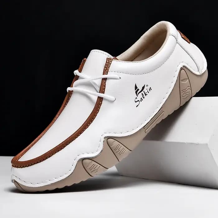 Nouvelle mode baskets femmes à la main en cuir décontracté
