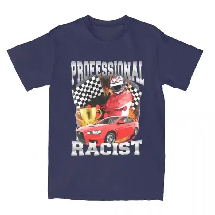 T-shirt de fan de course amusant en coton – Vêtement décontracté et ample pour les passionnés