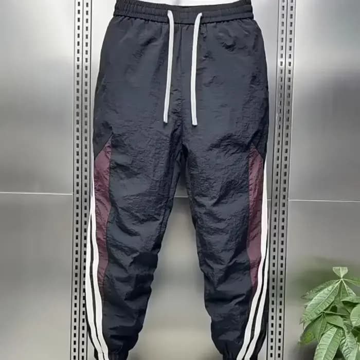 Pantalon de sport baggy hip hop à jambe droite pour hommes