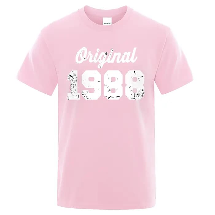 T-shirt à col rond en coton imprimé lettre blanche pour hommes