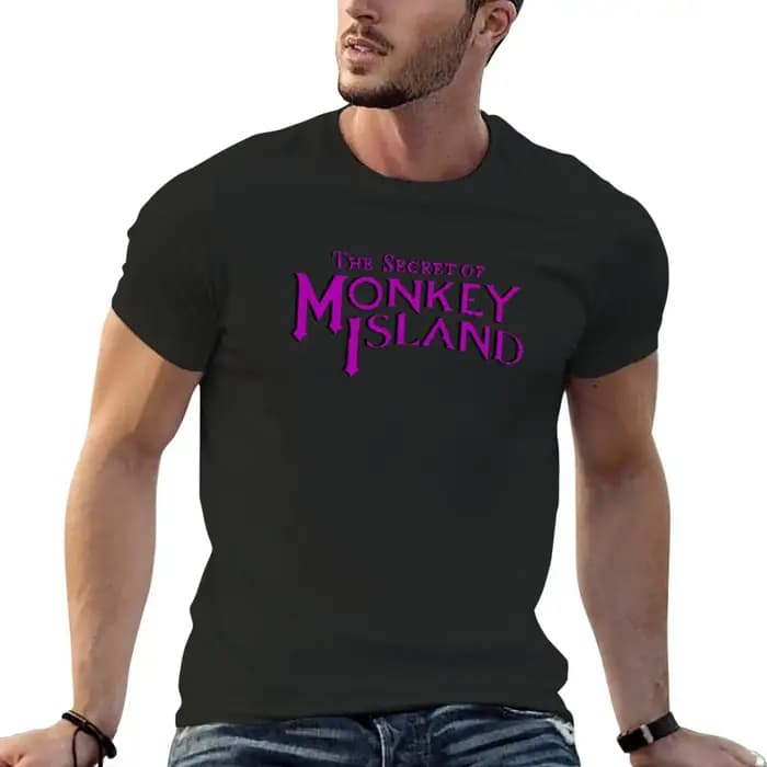 T-Shirt Imprimé The SecExamen of Monkey Island pour Homme, avec Logo Original