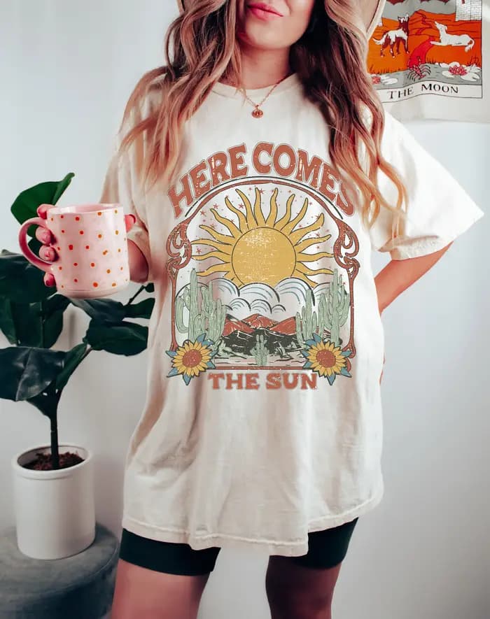 T-shirt rétro pour femmes