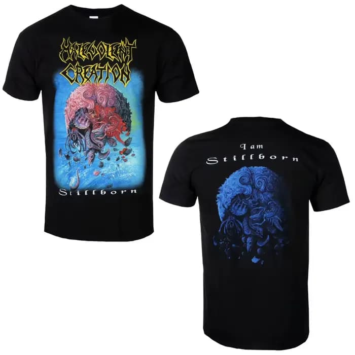 T-shirt en coton unisexe à manches courtes avec motif du groupe Malevolent Creation