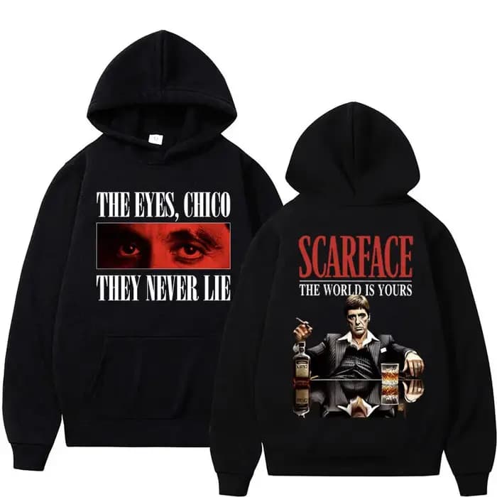 Sweat à capuche Tony Montana planchers face pour homme