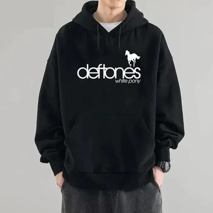 Deftone sweat à capuche imprimé hommes décontracté mode à manches longues polaire pull automne hiver femmes Simple confortable sweats