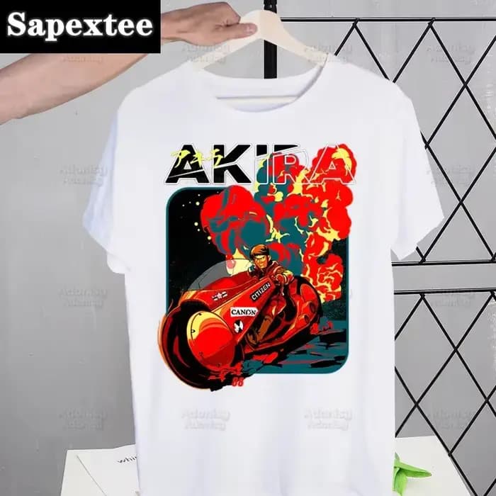Akira Anime Manga japonais t-shirt hommes rétro hauts T-shirts Harajuku Neo Tokyo Shotaro Kaneda