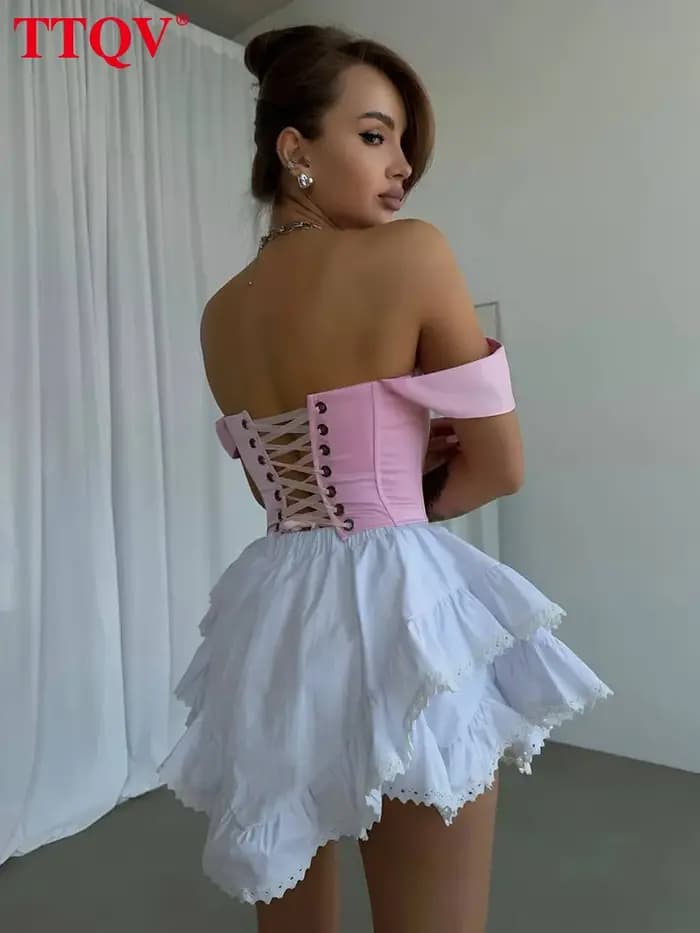 TTQV – short blanc ample pour femmes