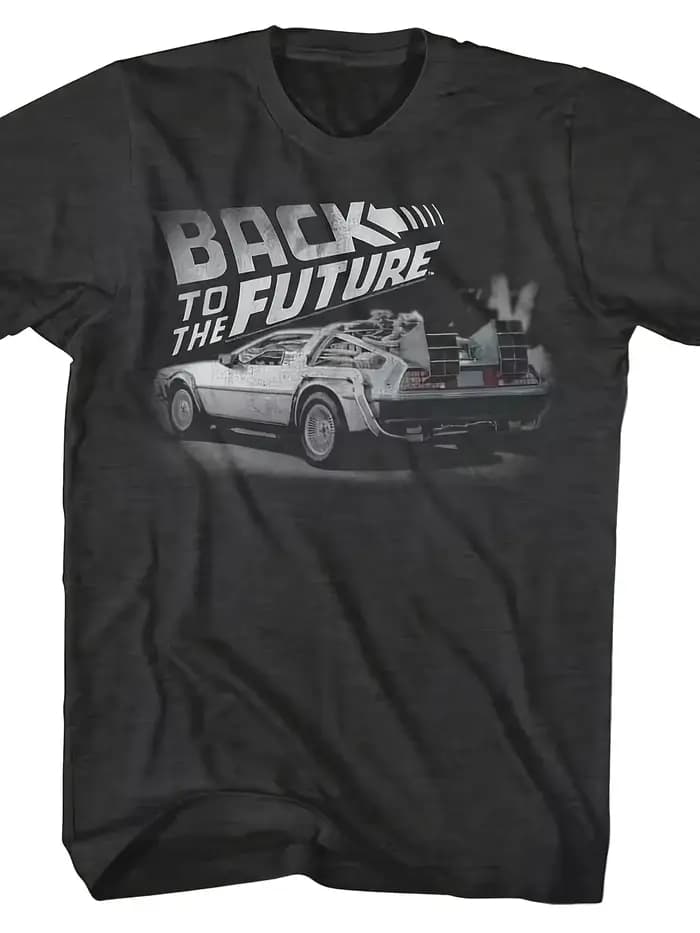 T-shirt Delorean Time Machine style années 80