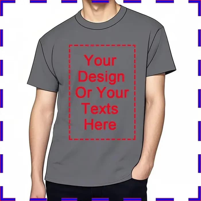 T-shirt homme sur mesure votre conception ici coton confortable unisexe