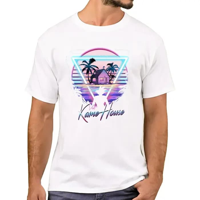 T-Shirt à Manches Courtes et Col Rond pour Homme