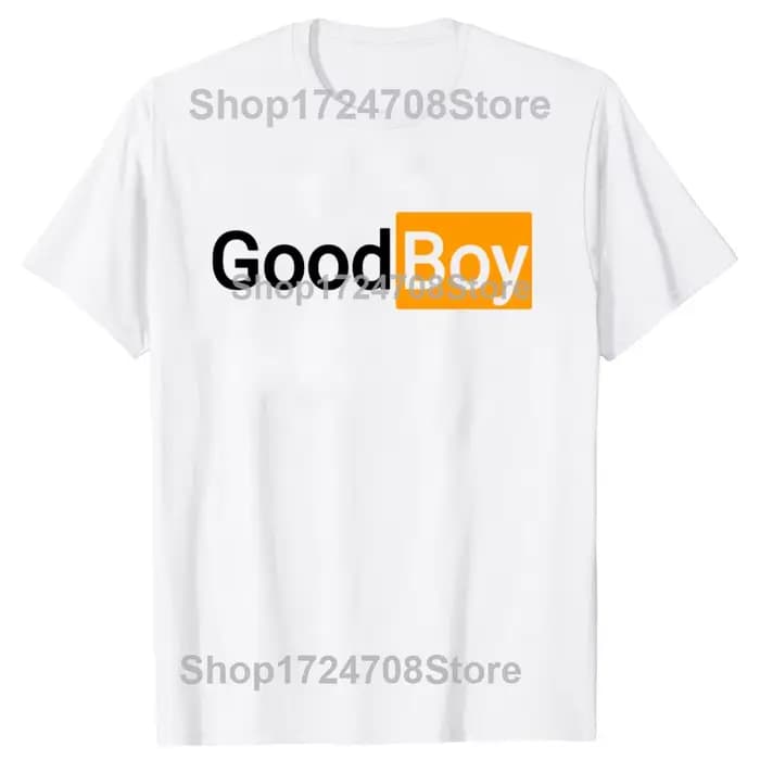 Drôle bon garçon imprimé graphique T-shirts hommes femmes mode t-shirt décontracté 100% coton ample