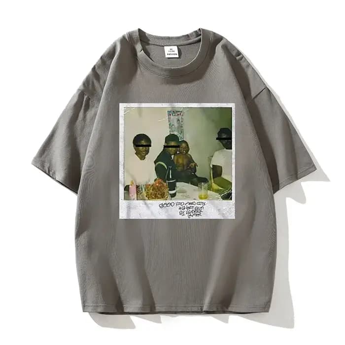 Kendrick Lamar T-Shirt pour hommes haute qualité coton à manches courtes chemise col rond mode imprimé