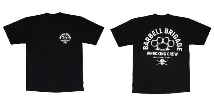T-shirt de sport et de fitness Barbell Brigade pour hommes et femmes