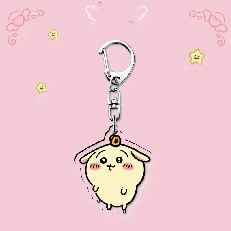 Porte-clés en acrylique jiyi, série Magic Is Coming, mignon, Hachiware Usagi, dessin animé, pendenti