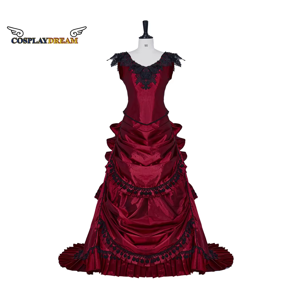 (En Stock) révolution médiévale époque géorgienne robe Costume 18ème robe victorienne robe de bal ro