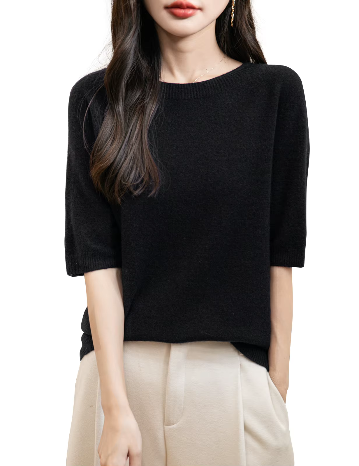 Hauts pour femmes, vêtements 100% laine mérinos, printemps automne hiver, première ligne, prêt à por