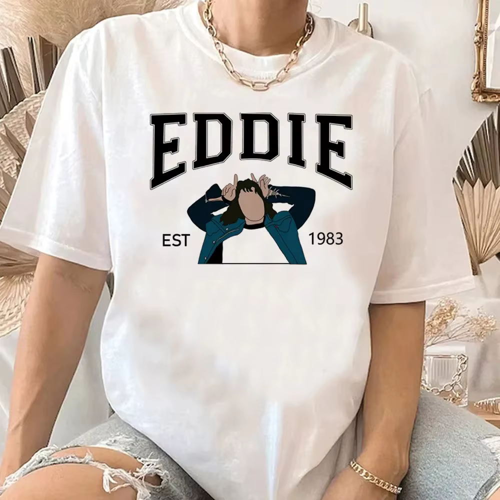 T-shirt unisexe en pur coton, film populaire 2026, « Eleven », Dustin, Steve, Lucas, Nancy, Eddie, t