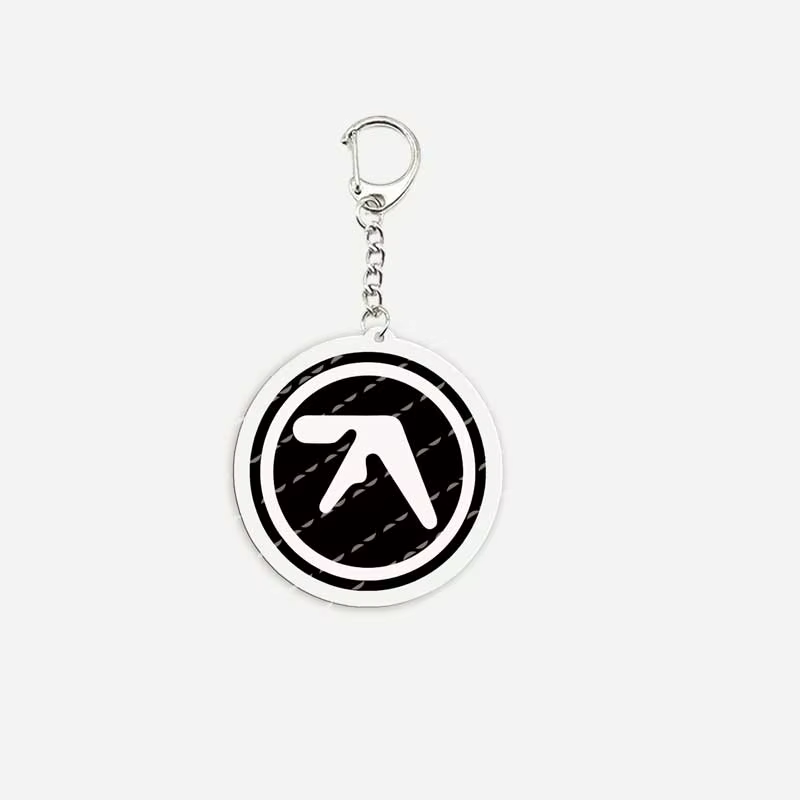 Aphex twin logo porte-clés pour accessoires sac acrylique aphex twin charme porte-clés chaînes bijou