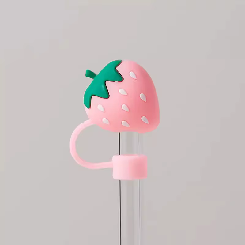 Bouchons de couverture de paille de fraise mignons pour tasse Stanley 40 oz, accessoires de gobelet,