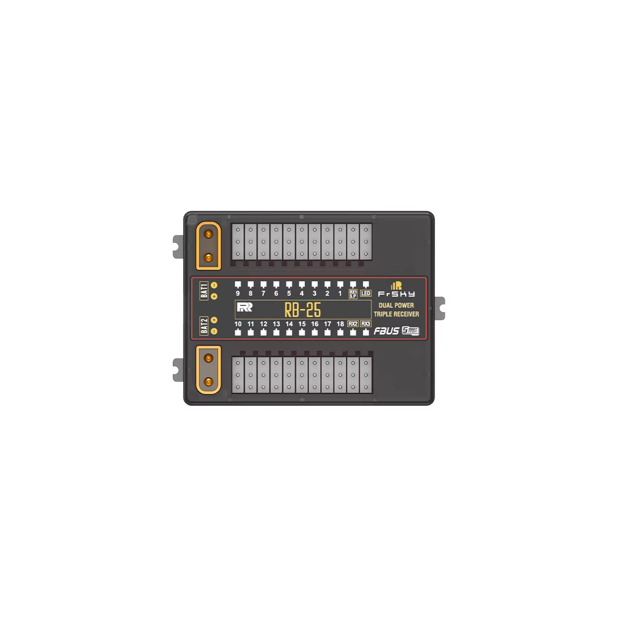 Système de sécurité de vol FrSky RB25 avec support d'indication LED externe pour un équipement d'avi