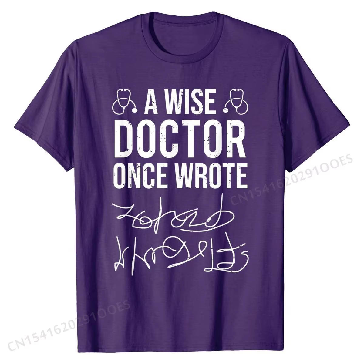 T-Shirt en coton pour homme, classique et amusant, avec écriture d'un docteur médical