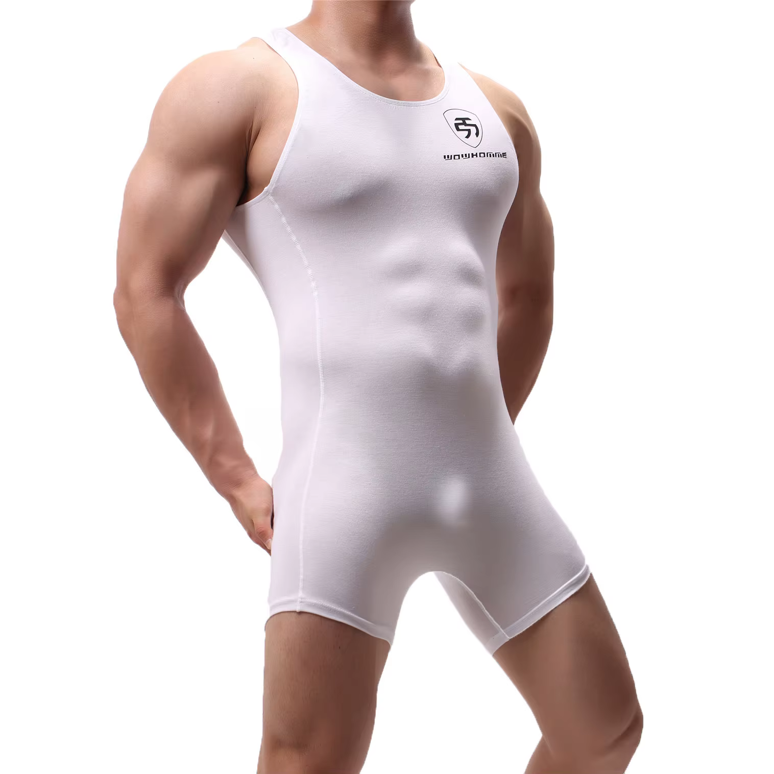 Maillots de corps sexy sans couture pour hommes, combinaisons modales, shorts de batterie Singlet, s