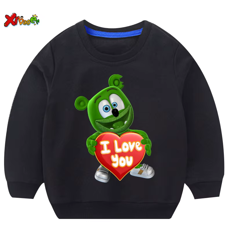 GUNIBear-T-shirt à Capuche pour Enfant, Vêtement de Protection, I LOVE YOU, à la Mode, Personnalité,