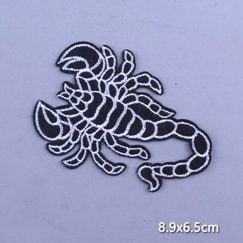 Cobra Kai patchs sur vêtements fleur Patch Punk Biker patchs brodés pour vêtements fer sur patchs po