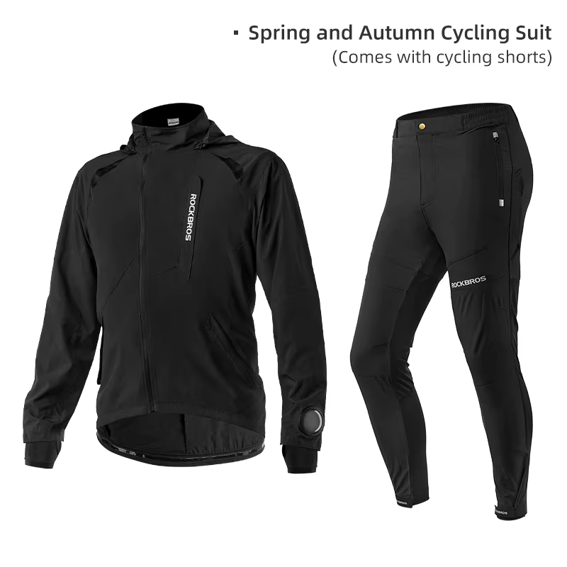 ROCKBROS – ensemble de vêtements de cyclisme pour hommes, veste de cyclisme respirante, confortable 