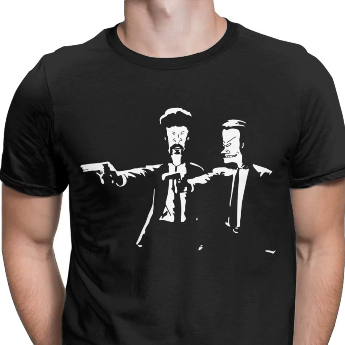 Beavis & Butthead Pulp Fiction t-shirts hommes t-shirts humoristiques Beavis et Butthead nouveau Des