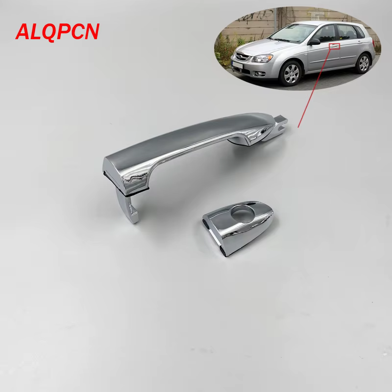 Poignée extérieure de porte avant ou arrière avec capuchon chromé pour kia spectra cerato 2004-2008