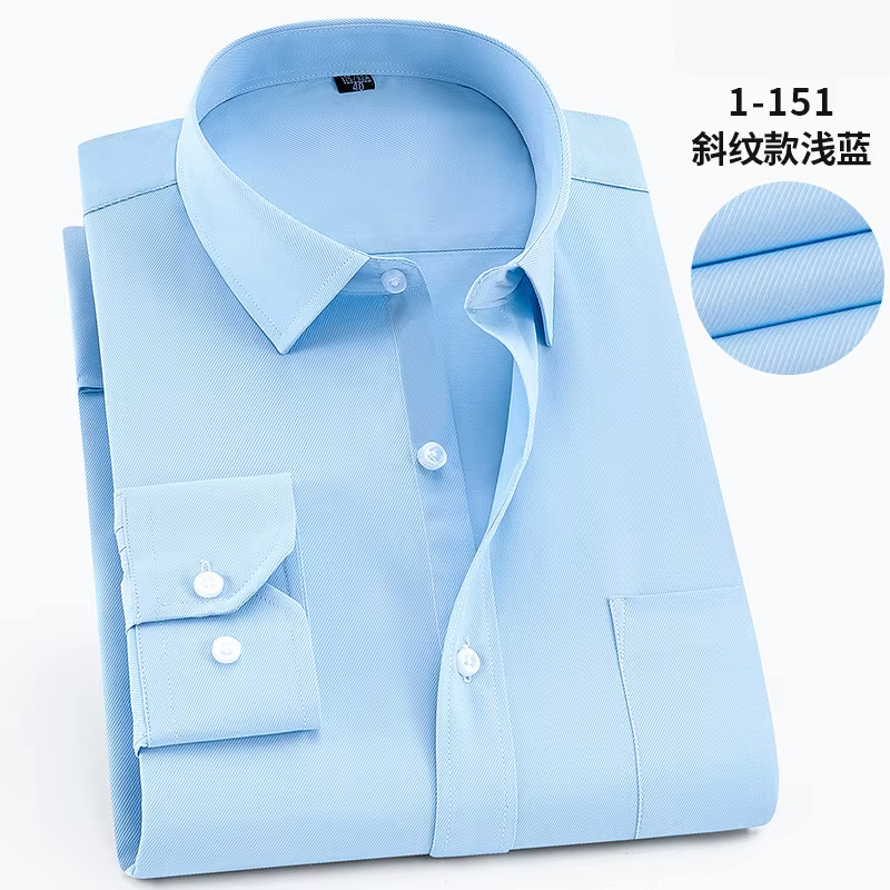 Chemise Homme Grande Taille 8XL 9XL 10XL 12XL 14XL Automne Printemps Bleu Manches Longues Business G