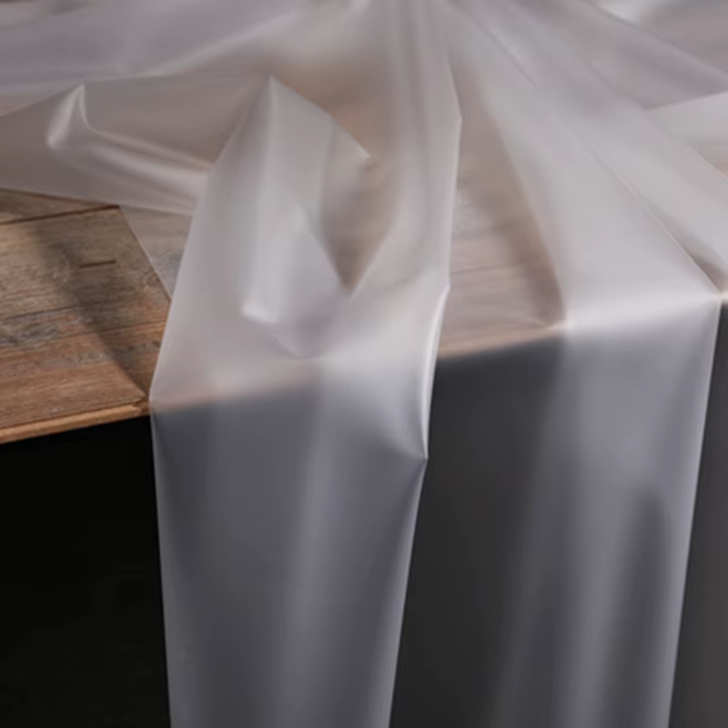 Tissu transparent imperméable TChancelor, vêtements en plastique, imperméable à la mode, tissu de cr